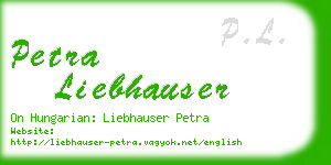 petra liebhauser business card